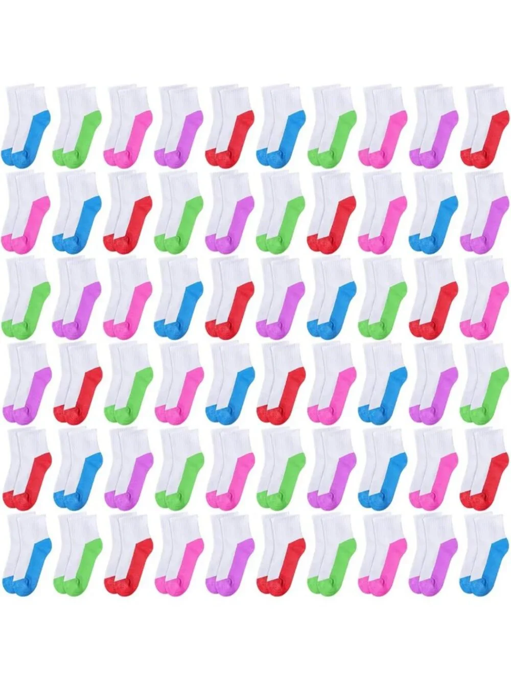 150 Pairs Kids Socks Bulk - Unisex, Colorful & Cozy for Boys and Girls